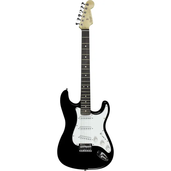 Guitarra SQUIER Mainstream Strat 506 Preta por 869,90 à vista no boleto/pix ou parcele em até 10x sem juros. Compre na loja Mundomax!