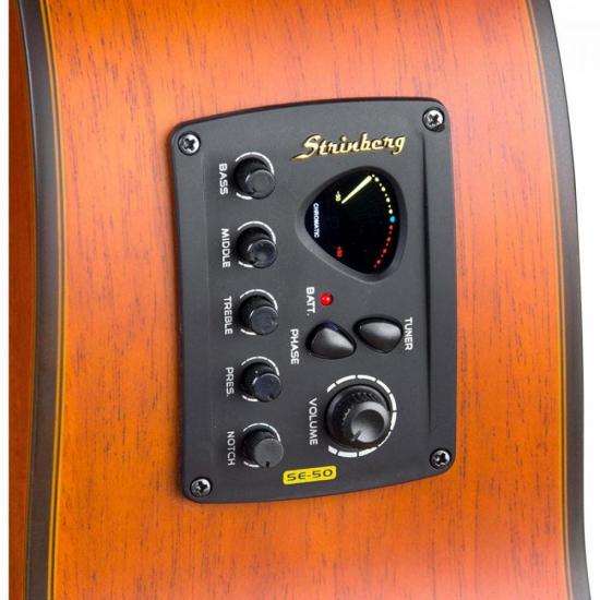 Violão Eletroacústico Strinberg Sy-25 Aço Fosco Mogno Satin por 932,90 à vista no boleto/pix ou parcele em até 10x sem juros. Compre na loja Mundomax!