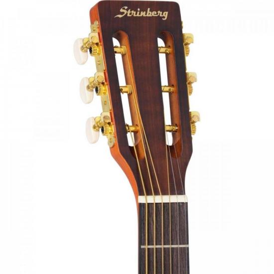 Violão Eletroacústico Strinberg Sy-25 Aço Fosco Mogno Satin por 932,90 à vista no boleto/pix ou parcele em até 10x sem juros. Compre na loja Mundomax!