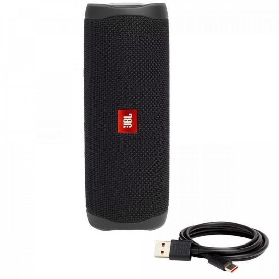 Caixa Multimídia Portátil Bluetooth FLIP 5 Preta JBL por 785,90 à vista no boleto/pix ou parcele em até 10x sem juros. Compre na loja Mundomax!