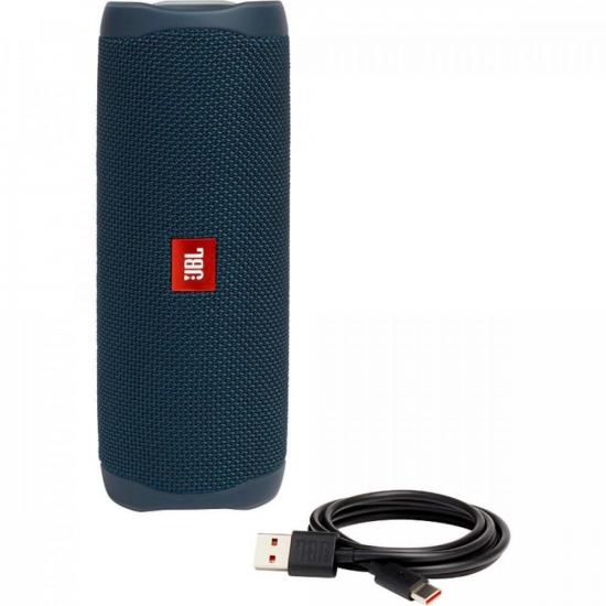 Caixa Multimídia Portátil Bluetooth FLIP 5 Azul JBL por 784,90 à vista no boleto/pix ou parcele em até 10x sem juros. Compre na loja Mundomax!