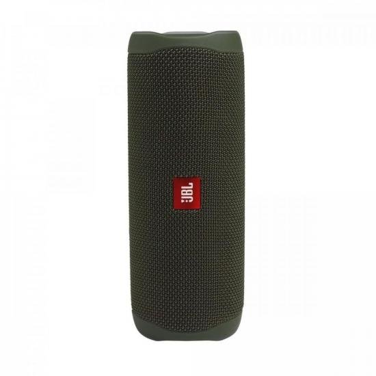 Caixa Multimídia Portátil Bluetooth FLIP 5 Verde JBL por 0,00 à vista no boleto/pix ou parcele em até 1x sem juros. Compre na loja Mundomax!