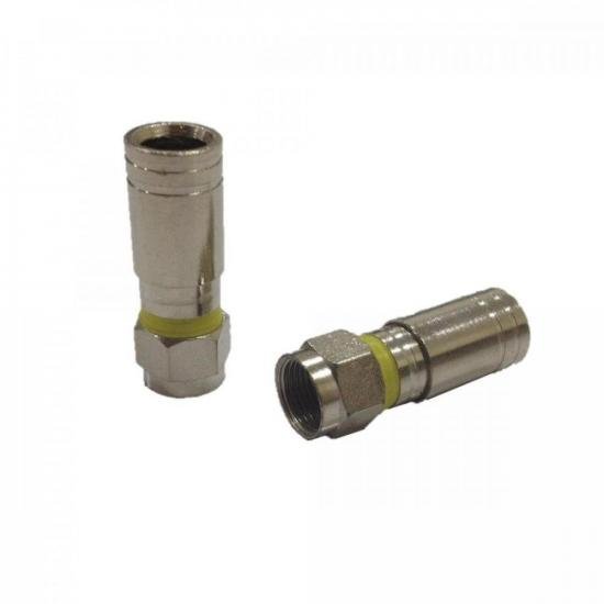Conector F de Compressão RG6 CFMP0002 STORM (embalagem c/ 100 uni.) por 219,00 à vista no boleto/pix ou parcele em até 8x sem juros. Compre na loja Mundomax!