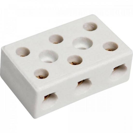 Conector de Porcelana 3 Polos 6mm CNPL0003 STORM por 2,90 à vista no boleto/pix ou parcele em até 1x sem juros. Compre na loja Mundomax!