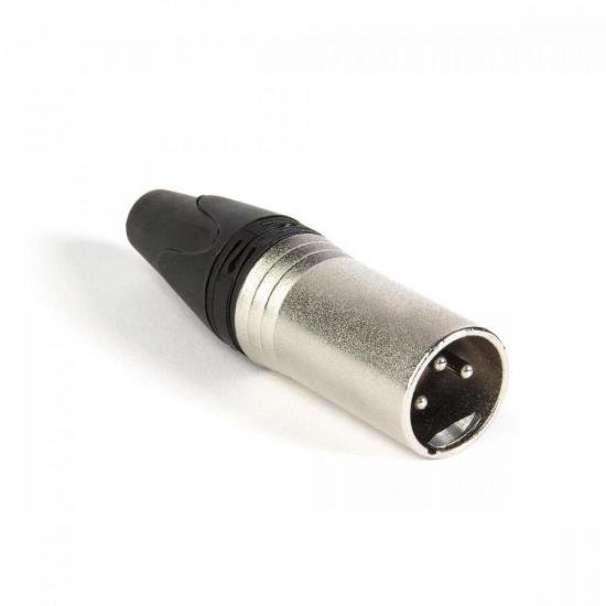 Conector Cannon Macho 3 Polos Metal PGCN0017 Storm 10 unidades por 38,90 à vista no boleto/pix ou parcele em até 1x sem juros. Compre na loja Mundomax!