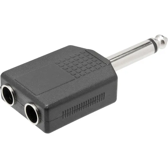 Adaptador Plug P10 Mono para 2x Jack J10 Mono ADAP0025 Storm (70991)
