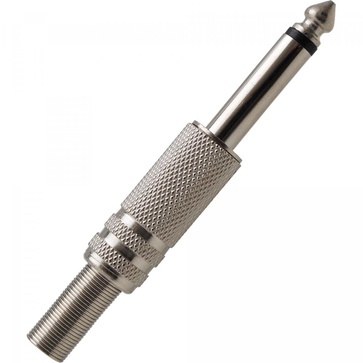 Plug P10 Mono Metal com Mola Niquelado PGPZ0004 Storm - Mundomax