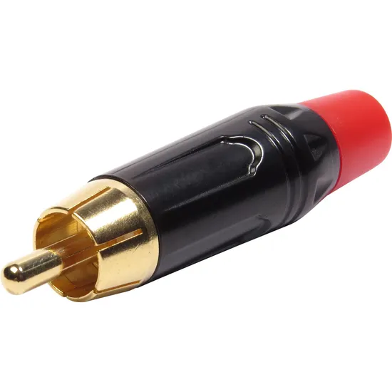 Plug RCA Metal Com Parte Inferior Vermelha PGRC0022 Storm por 79,99 à vista no boleto/pix ou parcele em até 3x sem juros. Compre na loja Mundomax!