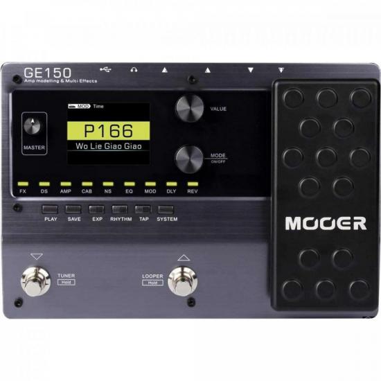 Pedaleira Multi-Efeitos para Guitarra GE150 Preta MOOER (71083)