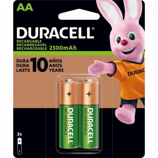Pilha Recarregável AA 2500MAH DURACELL por 54,90 à vista no boleto/pix ou parcele em até 2x sem juros. Compre na loja Mundomax!