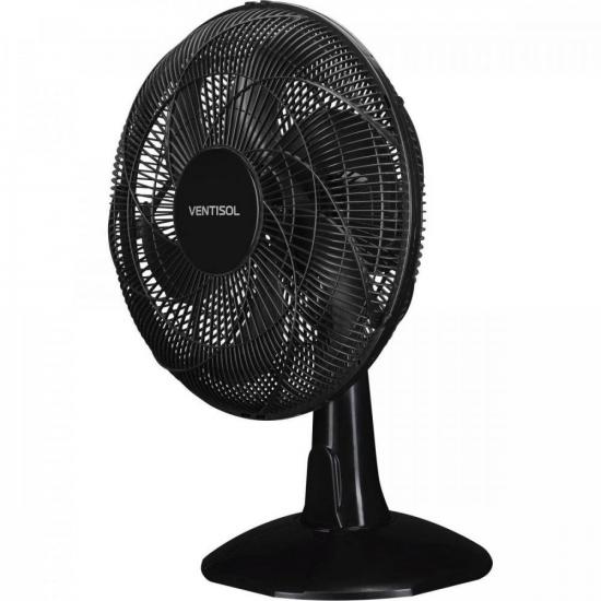 Ventilador de Mesa Ventisol Turbo Economy 40cm Preto 127v por 159,99 à vista no boleto/pix ou parcele em até 6x sem juros. Compre na loja Mundomax!