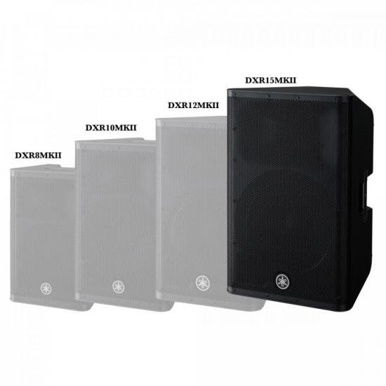 Caixa Acústica Yamaha DXR15 MKII Bi-Amplificada 15\" de 2 Vias Preta por 8.799,00 à vista no boleto/pix ou parcele em até 12x sem juros. Compre na loja Mundomax!