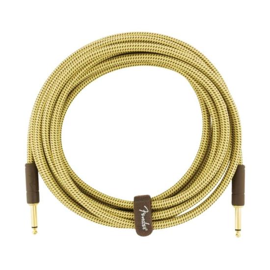 Cabo para Instrumentos P10 x P10 4,5m DELUXE SERIES Amarelo Tweed por 249,00 à vista no boleto/pix ou parcele em até 9x sem juros. Compre na loja Mundomax!