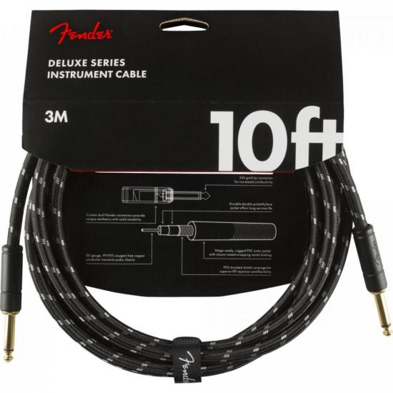 Cabo para Instrumentos FENDER 3m P10 x P10 DELUXE SERIES Preto Tweed por 142,90 à vista no boleto/pix ou parcele em até 5x sem juros. Compre na loja Mundomax!