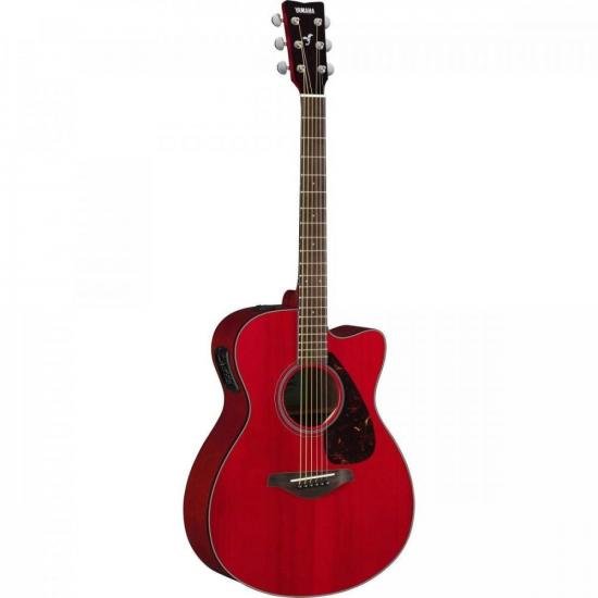 Violão YAMAHA Eletroacústico Aço FSX800C Ruby Red por 0,00 à vista no boleto/pix ou parcele em até 1x sem juros. Compre na loja Mundomax!