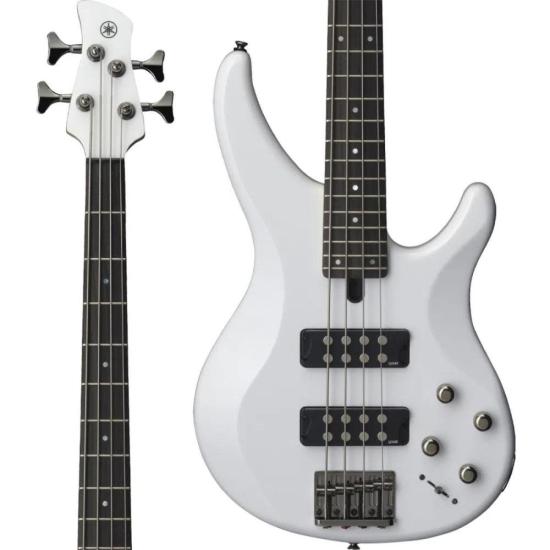 Contrabaixo Yamaha TRBX304WH Ativo 4 Cordas Branco por 2.899,00 à vista no boleto/pix ou parcele em até 12x sem juros. Compre na loja Mundomax!