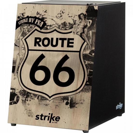 Cajon Eletroacústico Inclinado Strike Route-66 SK5010 FSA por 0,00 à vista no boleto/pix ou parcele em até 1x sem juros. Compre na loja Mundomax!