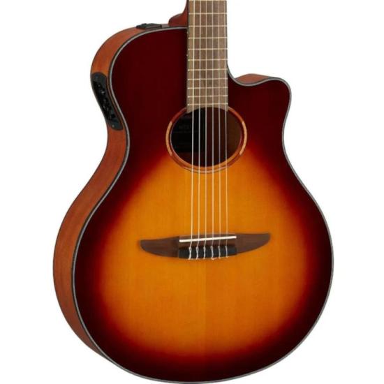 Violão Yamaha NTX1BS Eletroacústico Nylon Sunburst por 3.499,00 à vista no boleto/pix ou parcele em até 12x sem juros. Compre na loja Mundomax!