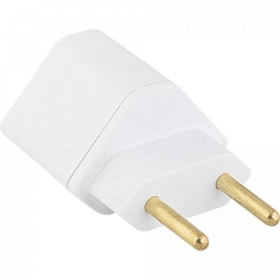 Adaptador 2 Pinos Padrão Antigo 10A Branco STA por 0,00 à vista no boleto/pix ou parcele em até 1x sem juros. Compre na loja Mundomax!