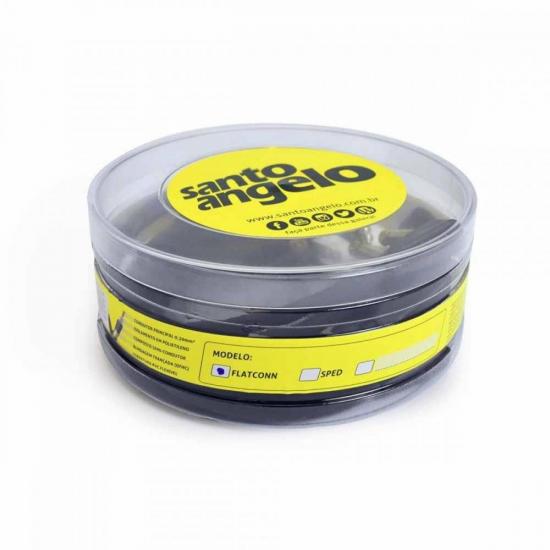 Cabo para Pedal SANTO ANGELO 25cm Flatconn Preto por 22,99 à vista no boleto/pix ou parcele em até 1x sem juros. Compre na loja Mundomax!