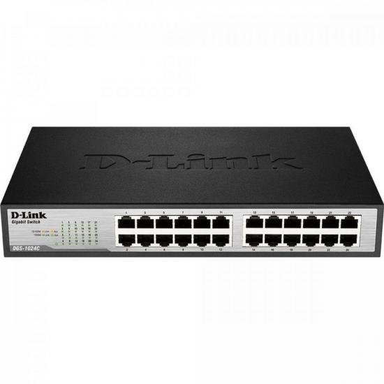 Switch 24 Portas 1000Mbps DGS1024C Preto D-LINK por 0,00 à vista no boleto/pix ou parcele em até 1x sem juros. Compre na loja Mundomax!