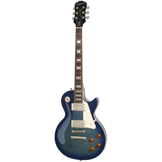 Guitarra EPIPHONE Les Paul Standard Plus Top PRO Azul por 0,00 à vista no boleto/pix ou parcele em até 1x sem juros. Compre na loja Mundomax!