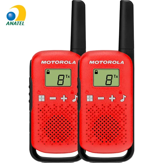 Rádio Comunicador Talkabout Motorola T110BR 25km Vermelho (71669)