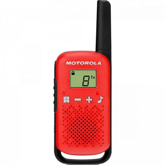 Rádio Comunicador Talkabout Motorola T110BR 25km Vermelho por 289,00 à vista no boleto/pix ou parcele em até 10x sem juros. Compre na loja Mundomax!