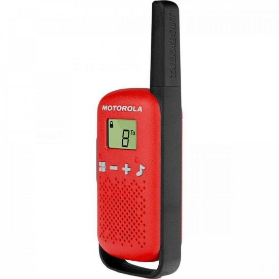 Rádio Comunicador Talkabout Motorola T110BR 25km Vermelho por 289,00 à vista no boleto/pix ou parcele em até 10x sem juros. Compre na loja Mundomax!