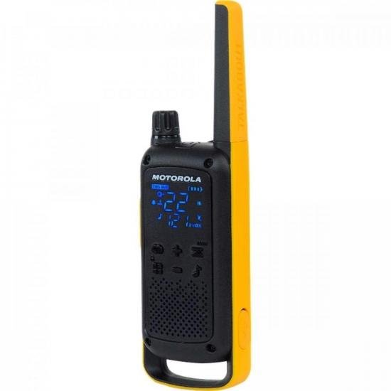 Par Rádio Comunicador Talkabout Motorola T470BR 35km Amarelo/Preto por 689,00 à vista no boleto/pix ou parcele em até 10x sem juros. Compre na loja Mundomax!