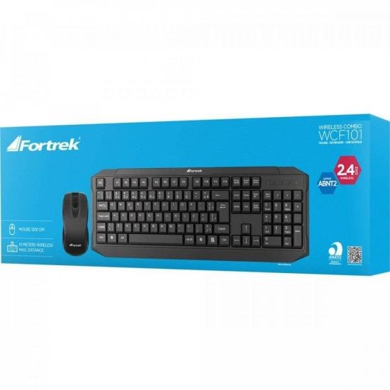 Combo Teclado + Mouse Wireless WCF-101 FORTREK por 104,90 à vista no boleto/pix ou parcele em até 4x sem juros. Compre na loja Mundomax!