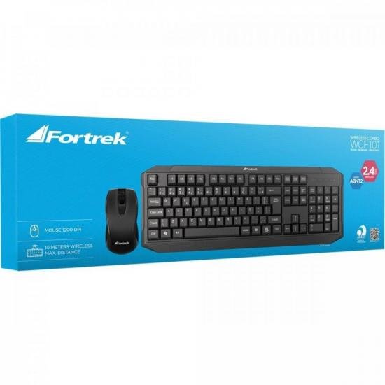 Combo Teclado + Mouse Wireless WCF-101 FORTREK por 104,90 à vista no boleto/pix ou parcele em até 4x sem juros. Compre na loja Mundomax!