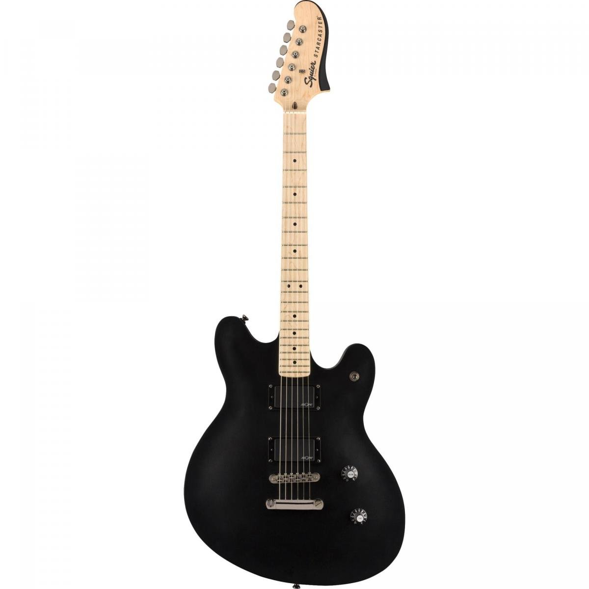 Guitarra Squier Contemporary Starcaster Preto liso - Mundomax