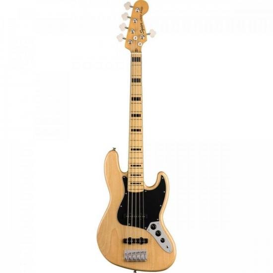 Contrabaixo SQUIER 5 Cordas Classic Vibe 70s Jazz Bass Natural por 0,00 à vista no boleto/pix ou parcele em até 1x sem juros. Compre na loja Mundomax!