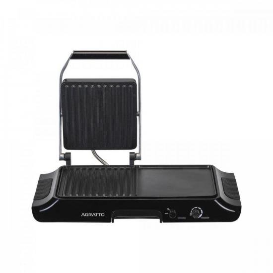 Grill Elétrico Agratto Duo Mr Cheff Preto 127v por 355,90 à vista no boleto/pix ou parcele em até 10x sem juros. Compre na loja Mundomax!