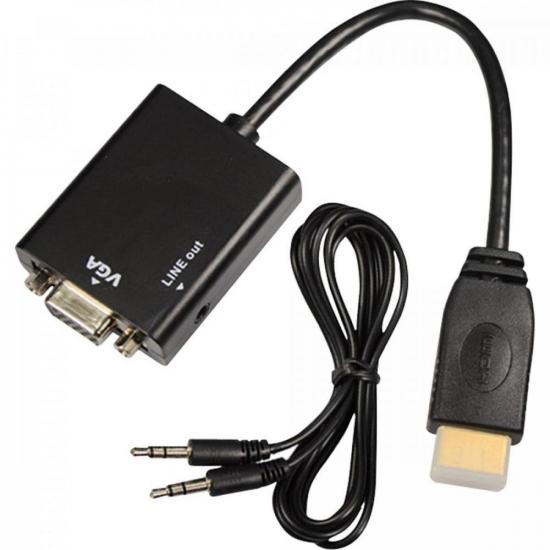 Conversor HDMI Para VGA de Áudio Cabo P2 CN-1072 Preto YUHUAN por 104,90 à vista no boleto/pix ou parcele em até 4x sem juros. Compre na loja Mundomax!