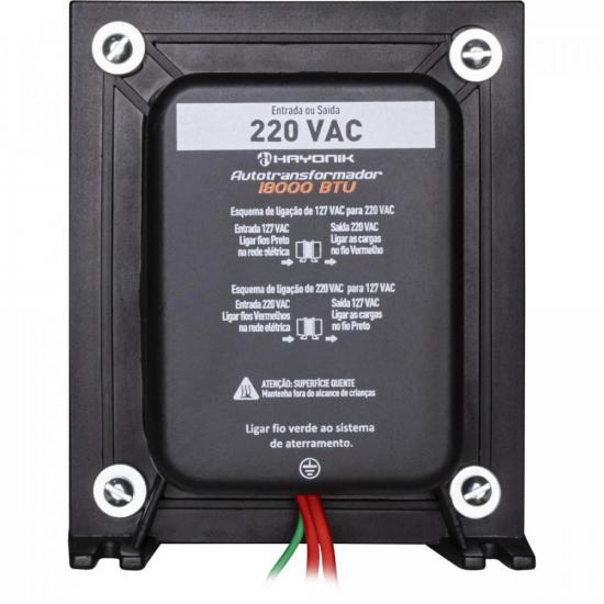 Autotrafo para ar condicionado 18000 BTU Universal HAYONIK por 499,00 à vista no boleto/pix ou parcele em até 10x sem juros. Compre na loja Mundomax!