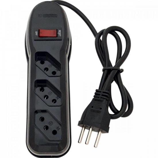 Filtro de Linha Com 3 Tomadas 1M Circuit Breaker Preto Megatron por 23,00 à vista no boleto/pix ou parcele em até 1x sem juros. Compre na loja Mundomax!