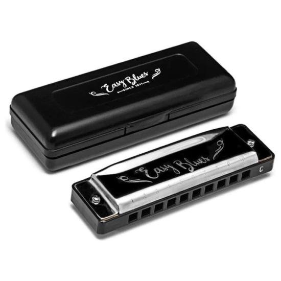 Gaita Diatônica em Dó (C) 20 Vozes Easy Blues Prata HERING por 140,00 à vista no boleto/pix ou parcele em até 5x sem juros. Compre na loja Mundomax!