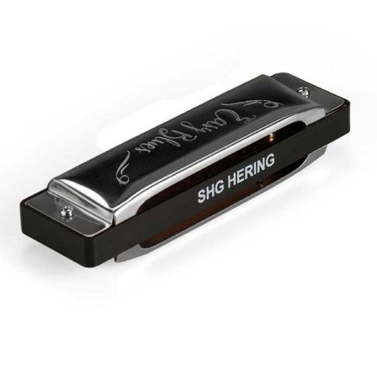 Gaita Diatônica em Dó (C) 20 Vozes Easy Blues Prata HERING por 140,00 à vista no boleto/pix ou parcele em até 5x sem juros. Compre na loja Mundomax!