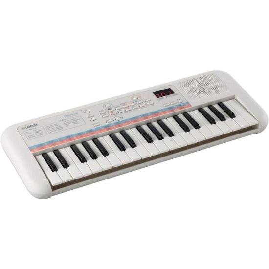 Mini Teclado Yamaha PSS-E30 Remie Branco por 585,00 à vista no boleto/pix ou parcele em até 10x sem juros. Compre na loja Mundomax!