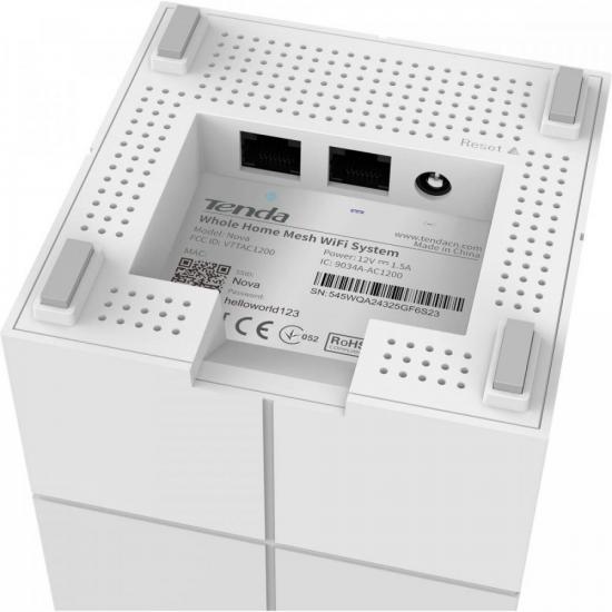 Roteador Wi-Fi Mesh com 3 Gigabit Dual Band MW6 Branco TENDA por 1.081,50 à vista no boleto/pix ou parcele em até 12x sem juros. Compre na loja Mundomax!