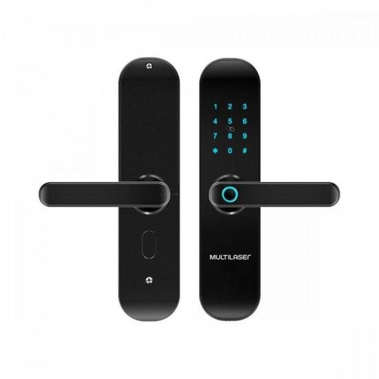 Fechadura Biométrica com Senha Inteligente Wi-Fi SE233 Preta MULTILASER por 1.363,90 à vista no boleto/pix ou parcele em até 12x sem juros. Compre na loja Mundomax!
