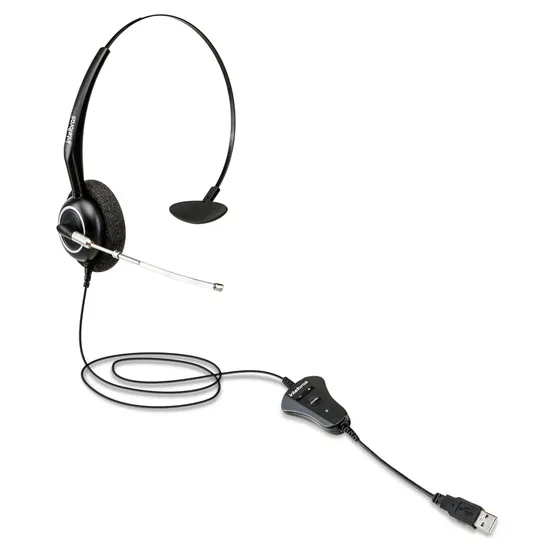 Fone Headset Monoauricular USB THS 55 Preto INTELBRAS (72032)