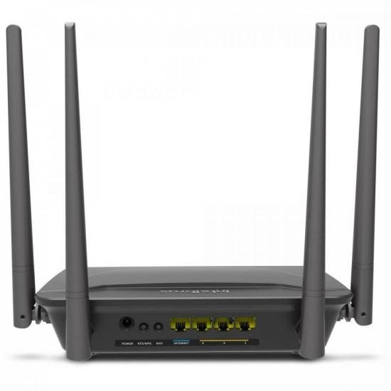 Roteador Wireless Dual Band ACtion RF 1200 Preto INTELBRAS por 269,99 à vista no boleto/pix ou parcele em até 10x sem juros. Compre na loja Mundomax!