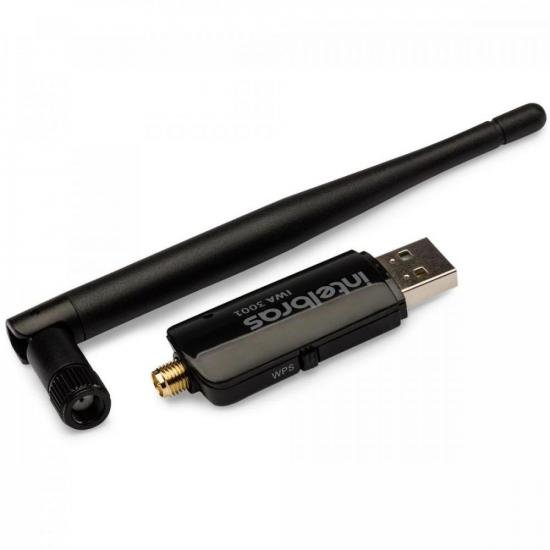 Adaptador USB Wireless com Antena 300Mbps IWA3001 Preto INTELBRAS por 110,00 à vista no boleto/pix ou parcele em até 4x sem juros. Compre na loja Mundomax!