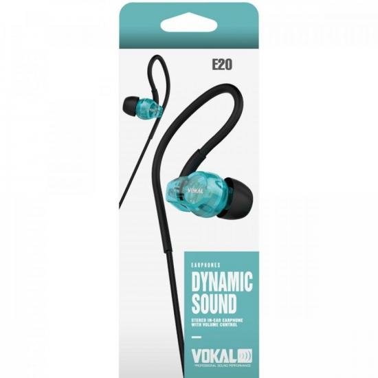 Fone de Ouvido E20 In Ear Azul VOKAL por 64,90 à vista no boleto/pix ou parcele em até 2x sem juros. Compre na loja Mundomax!