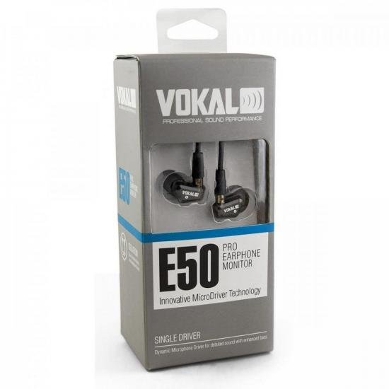 Fone de Ouvido E50 PRO In Ear Preto VOKAL por 445,90 à vista no boleto/pix ou parcele em até 10x sem juros. Compre na loja Mundomax!