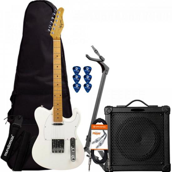 Kit Guitarra TAGIMA Woodstock Series TW-55 Olympic White + Cubo + Acessórios <br/> (72093)