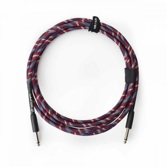 Cabo para Instrumentos 4,57m P10 15FT New York Azul/Vermelho SANTO por 95,90 à vista no boleto/pix ou parcele em até 3x sem juros. Compre na loja Mundomax!